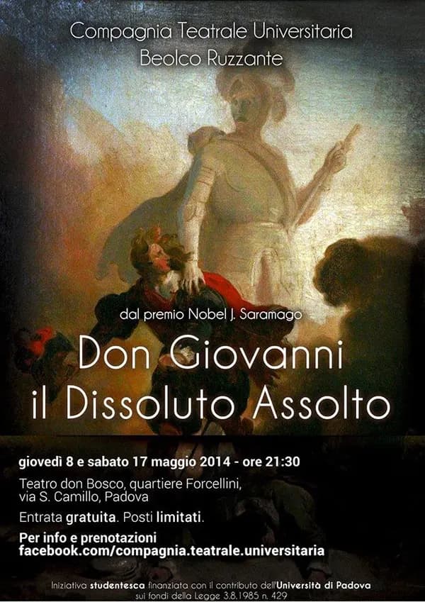 Locandina di Don Giovanni, il dissoluto assolto
