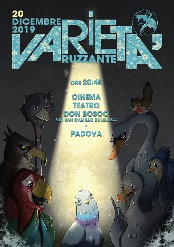 Locandina di Varietà Ruzzante, Natale 2019